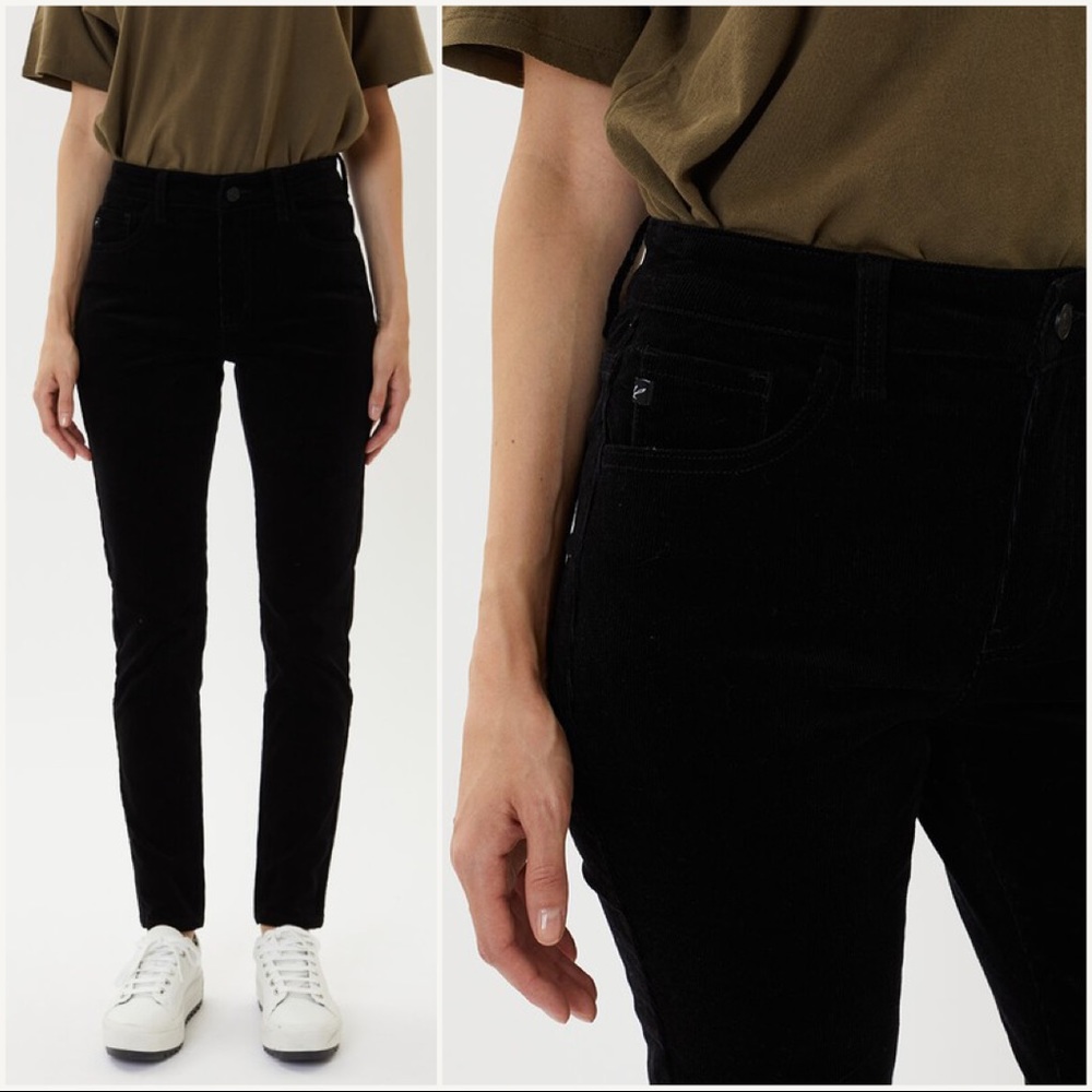 Black Corduroy Skinny Pants